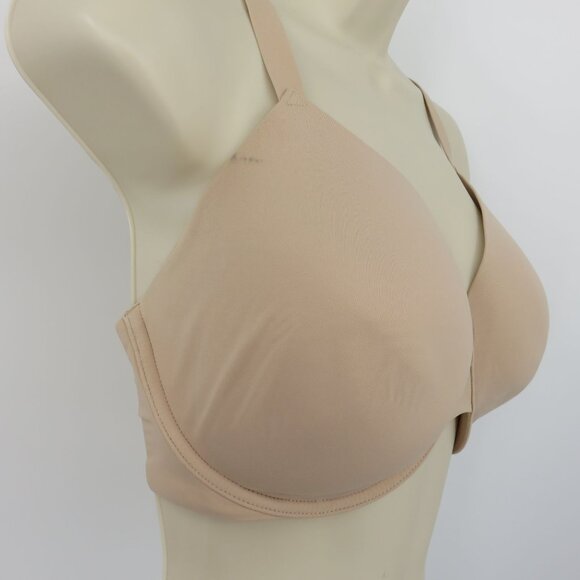 True & Co 36DD Solid Beige Underwire Lined Convertible T Shirt Bra Style 11310 - Picture 2 of 15